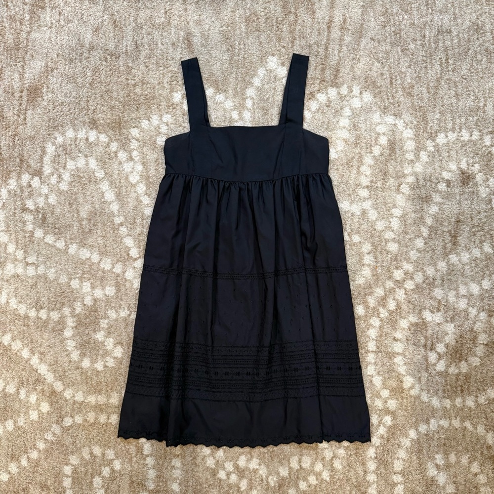 NWT Zara Black Eyelet Mini Dress